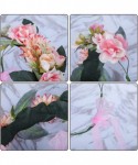 Headbands Adjustable Flower Crown Headband - Women Girl Festival Wedding Party Flower Wreath Headband - pink-2 - CZ18R3X4ZWY ...