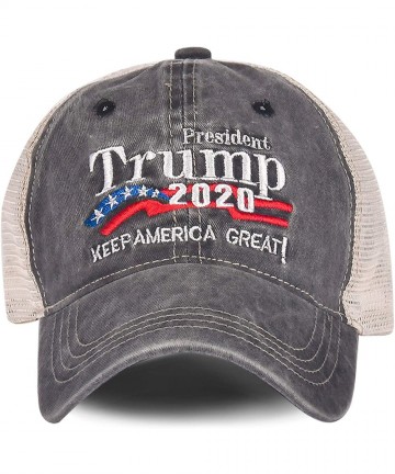 Baseball Caps Donald Trump 2020 Hat Keep America Great Embroidered MAGA USA Adjustable Baseball Cap - A-1-grey - CO18UW5H04X ...