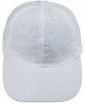 Baseball Caps Baseball Cap Hat-Running Golf Caps Sports Sun Hats Quick Dry Lightweight Ultra Thin - White(solid Color) - CV12...