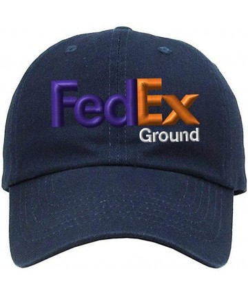 Baseball Caps FedEx Ground Dad Hat Purple Orange Cotton Unstructured Adjustable Baseball Cap - CZ180D0SIM2 $21.26