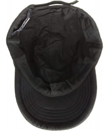 Baseball Caps Women's Quilted Rain Cap - Black - CF18C489GI5 $47.39