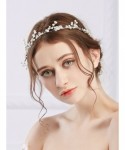 Headbands Bridal Crystal Headband Flower Hair Vine Wedding Hair Accessorice - C012O18ED7F $24.54