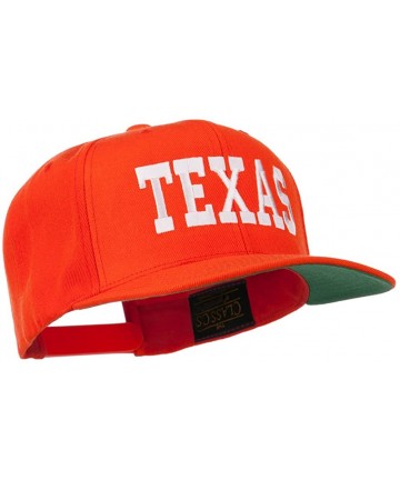 Baseball Caps College Texas Embroidered Snapback Cap - Orange - C211ND5PMYP $38.92