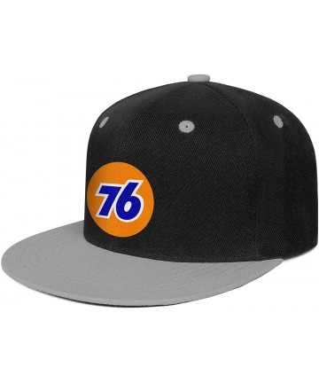 Baseball Caps Men/Women Print One Size Oil Logo Gas Station Plain Hat Flat Brim Baseball Cap - Gray-9 - CY18W70N3YG $21.51
