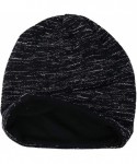 Berets Women's Slouch Beanie Long Baggy Skull Cap Turban Winter Beret Hat - Black - CT18Y4MWT3Q $16.67