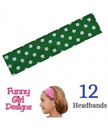 Headbands 1 DOZEN 2 Inch Wide Cotton Stretch Headbands OFFICIAL HEADBANDS - Available - CI11L8HCYY1 $24.76