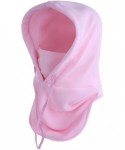 Skullies & Beanies Balaclave Fleece Windproof Ski Mask Face Mask Tactical Hood Neck Warmer - Heavyweight-pink - CR18LR58NNL $...