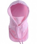 Skullies & Beanies Balaclave Fleece Windproof Ski Mask Face Mask Tactical Hood Neck Warmer - Heavyweight-pink - CR18LR58NNL $...