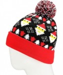 Skullies & Beanies LED Light Up Beanie Hat Christmas Cap for Women Children- Party- Bar - Lb02r-red - CW187A8M722 $21.74