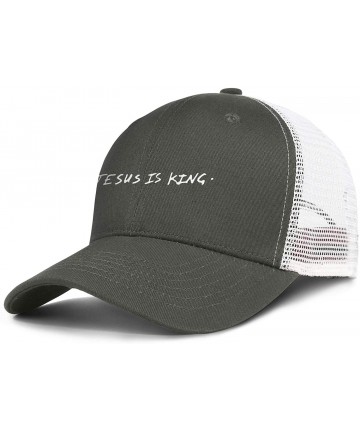 Skullies & Beanies Jesus-is-King-Kanye-west-Cap Unisex Hip-hop Cap Adjustable Truck Driver Hats - Jesus is King-10 - CK18ZLIH...