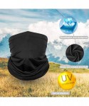 Balaclavas Neck Gaiter Face Scarf Mask-Dust-12+ Ways to Wears-UPF 50-Cools When Wet-Fishing - Black - C519990GT9G $16.78