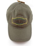 Baseball Caps Cigar Logo Hat with Secret Pocket Closed Back Deluxe - Olive - CI11GG2UMGZ $25.94