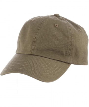Baseball Caps Twill Cap for Men and Women Baseball Cap Softball Hat with Pre Curved Brim - Olive - CC11340DCHX $13.90