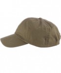 Baseball Caps Twill Cap for Men and Women Baseball Cap Softball Hat with Pre Curved Brim - Olive - CC11340DCHX $13.90
