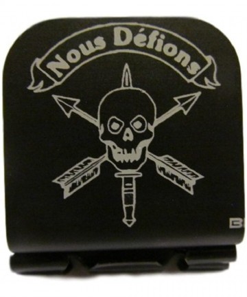 Baseball Caps US Special Forces Nous Defions Skull Laser Etched Hat Clip Black - CF17YLKYACO $23.36