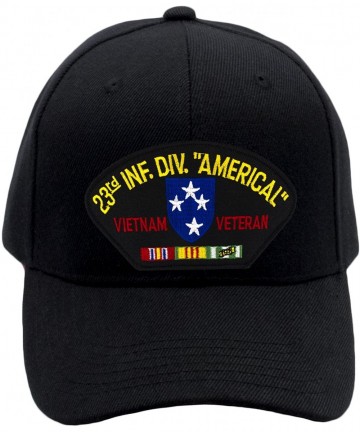 Baseball Caps 23rd Infantry Division - Vietnam War Veteran Hat/Ballcap Adjustable One Size Fits Most - Black - C2188OMUEZ5 $2...