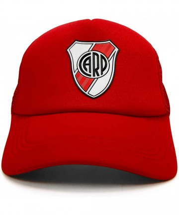 Baseball Caps River Plate Cap Soccer Team Argentina. Adjustable Mesh Snapback hat - One Size - Burgundy W/ White Front - CH18...