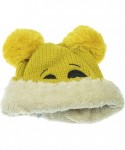Skullies & Beanies Women Panda Knitted Hat Animal Beanie White NO Lined Winter - 06 Yellow - C0187G3DIUH $19.32