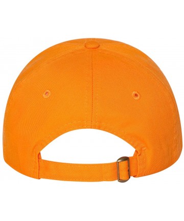 Baseball Caps Custom Dad Soft Hat Add Your Own Embroidered Logo Personalized Adjustable Cap - Neon Orange - CR1953X72SO $35.18