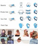 Balaclavas Women/Men Scarf Outdoor Headwear Bandana Sports Tube UV Face Mask for Workout Yoga Running - Lightred - CH198UKYG9...