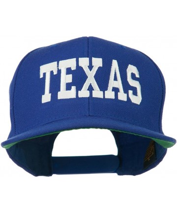 Baseball Caps College Texas Embroidered Snapback Cap - Royal - CM11ND5PJZH $56.63