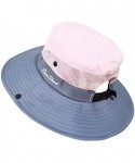 Sun Hats Adjustable Outdoor Protection Foldable Ponytail - Pink - CO18S4WG6NM $16.11