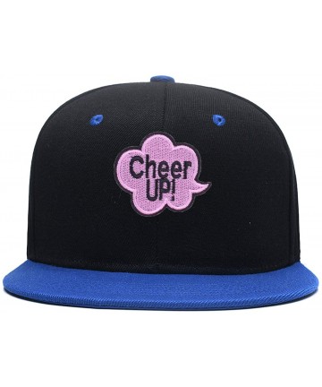 Baseball Caps Hip Hop Snapback Casquette-Embroidered.Custom Flat Bill Dance Plain Baseball Dad Hats - Black Blue - CP18HK4Z0E...