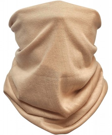 Balaclavas Bandana Cloth Face Mask Washable Face Covering Neck Gaiter Dust Mask - Khaki - CY198SLKRZM $13.44