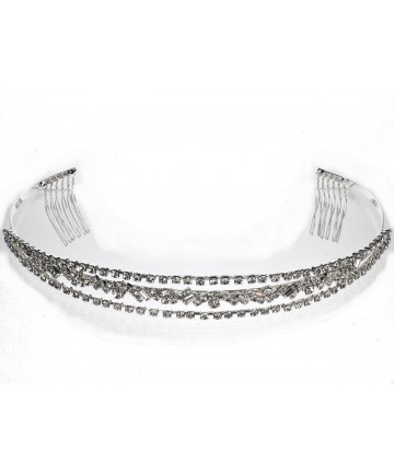 Headbands Bridal Wedding Crystal Tiara Crown Headband 26217 - C1111XNZGTF $25.32