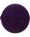 Skullies & Beanies 100% Soft Acrylic Solid Color Beanie Winter Hat - Skull Knit Cap - Made in USA - Purple - C8187IYQUH8 $42.79