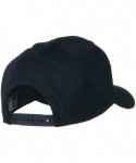 Baseball Caps Solid Cotton Twill Pro Style Cap - Navy - CA11918GOD1 $14.36