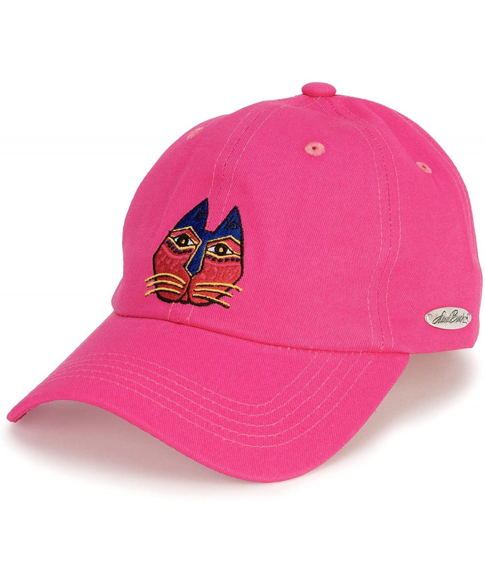 Baseball Caps Embroidered Baseball Hat - Felines in the Garden - CZ18OCOQKX2 $28.03