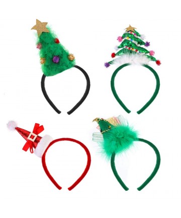 Headbands Christmas Snowflake Headband Rhinestone - Green - Christmas - CQ18YH784QX $26.19