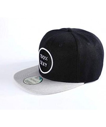 Baseball Caps 100% Series Snapback Adjustable Mens Cap Unisex Fitted Relaxed Collection (100% Sexy) - C1194INDZIO $16.62