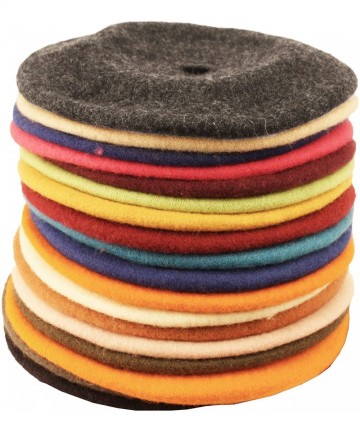 Berets Winter 100% Wool Warm French Art Basque Beret Tam Beanie Hat Cap - Burgundy - C612MXRK7BX $13.79