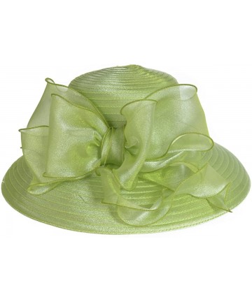 Sun Hats Lightweight Kentucky Derby Church Dress Wedding Hat S052 - S062-green - CL12CEWPNXR $39.24