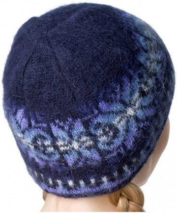 Skullies & Beanies Winter Beanie Cap 100% Icelandic Wool Unisex 2 Ply Knitted - C61887O9UZ0 $48.50