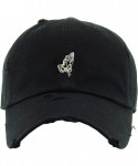 Baseball Caps Praying Hands Rosary Savage Dad Hat Baseball Cap Unconstructed Polo Style Adjustable - CH18EOHDH2H $17.94