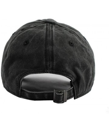Baseball Caps Unisex Baseball Cap Cotton Denim Hat Bowling Ball Striking Bowling Pin Adjustable Snapback Sun Hat - Navy - CA1...