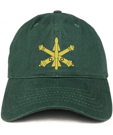 Baseball Caps Air Defense Logo Embroidered Low Profile Brushed Cotton Cap - Hunter - C4188TKCAY7 $25.16