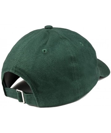 Baseball Caps Air Defense Logo Embroidered Low Profile Brushed Cotton Cap - Hunter - C4188TKCAY7 $25.16