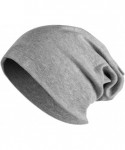 Skullies & Beanies 4 Pack Women Men Stylish Thin Hip-hop Soft Stretch Knit Slouchy Beanie Hat Skull Cap - Style C - CL1859IEY...