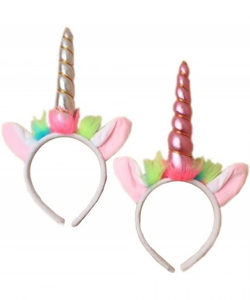 Headbands Adults Unicorn Horn and Alice Ears Headband Easter Cosplay Hen Party Accessory - Unicorn Horn/Alice Ear Band - CJ18...