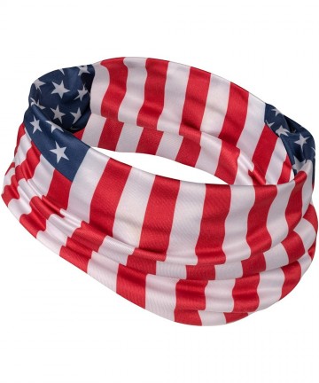 Headbands Cooling Gaiter Bandana Headband Scarf - US Flag - RWB - CB18RRCS3A0 $19.30