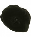 Skullies & Beanies New Rasta Beanie Hat - Black (for Big Head) - Black - CA112KUC58P $28.68
