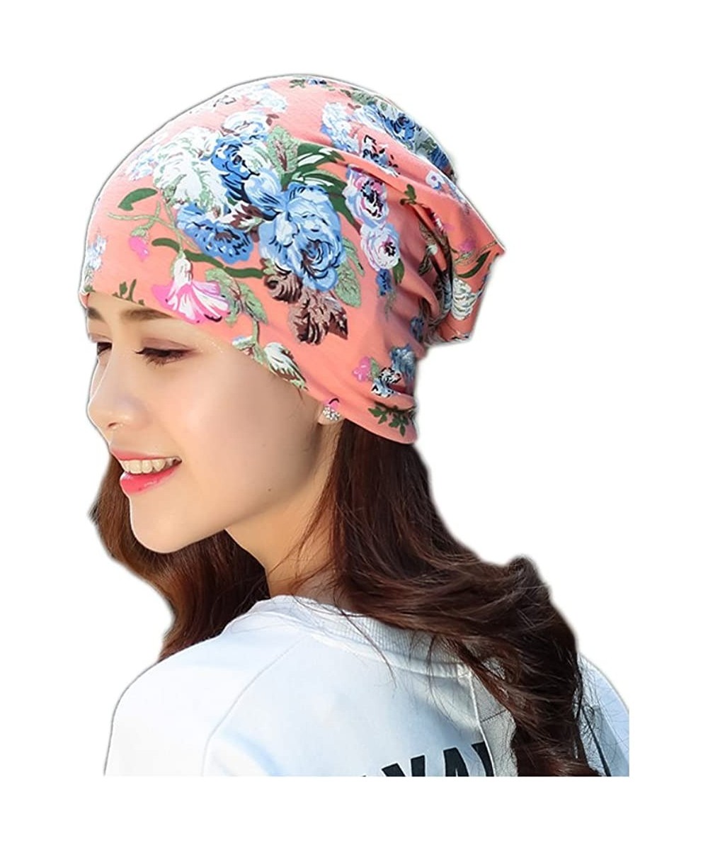 Skullies & Beanies Flower Slouchy Chemo Beanie Hat Turban Headwear Sport Cap for Cancer - a - CX18E2ASE4C $11.96