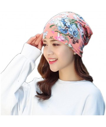 Skullies & Beanies Flower Slouchy Chemo Beanie Hat Turban Headwear Sport Cap for Cancer - a - CX18E2ASE4C $11.96