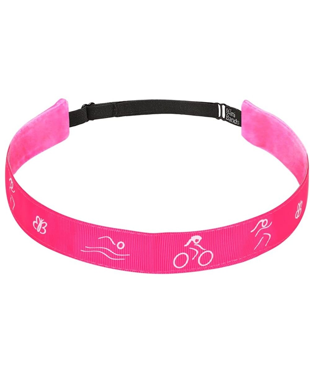 Headbands Non Slip Headbands for Girls - BaniBands Sports Headband - No Slip Band Design - Triathlon-hot Pink - CW11DZY2VZ7 $...