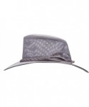 Sun Hats Mesh Sun Hat-Men's Straw Golf Soaker Cowboy Hats Summer Wide Brim Safari Fishing Outdoor for Dad - Gray - CD196XWX9X...