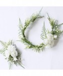 Headbands Floral Crown Green Headpiece Bridal Accessories Wedding Crown (G-headpiece) - G-headpiece - CQ18RS5AD88 $19.64